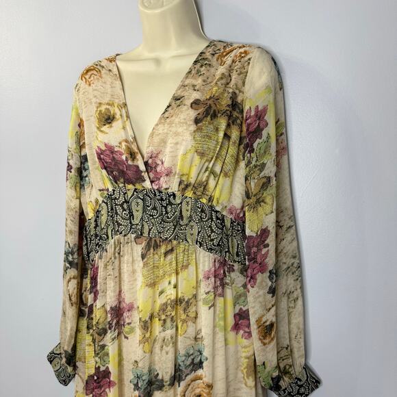 Sundance Boho Adair Floral Maxi Dress Cottage core Festival Concert Women's 6 - Picture 7 of 13